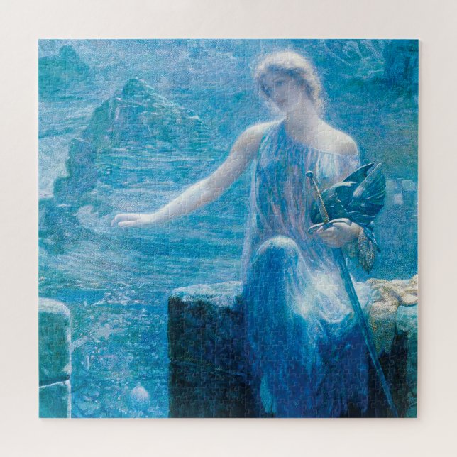 Quebra-cabeça Vigil de Edward Robert Hughes (Horizontal)