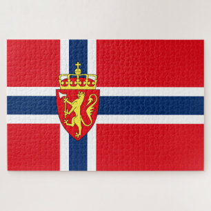 Quebra-cabeça Viking Nordic Norway Flag/casaco de armas