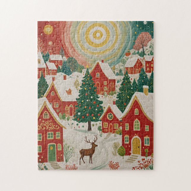 Quebra-cabeça Vila de Natal (Vertical)