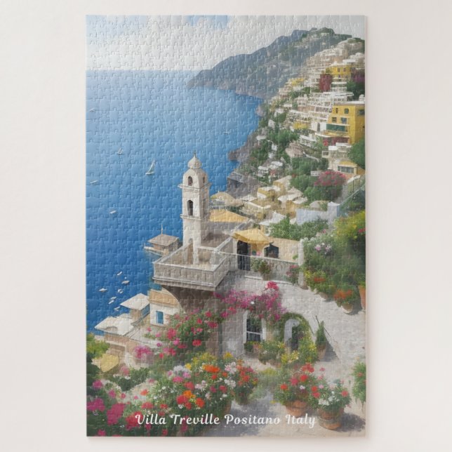 Quebra-cabeça Villa Treville Positano Itália (Vertical)