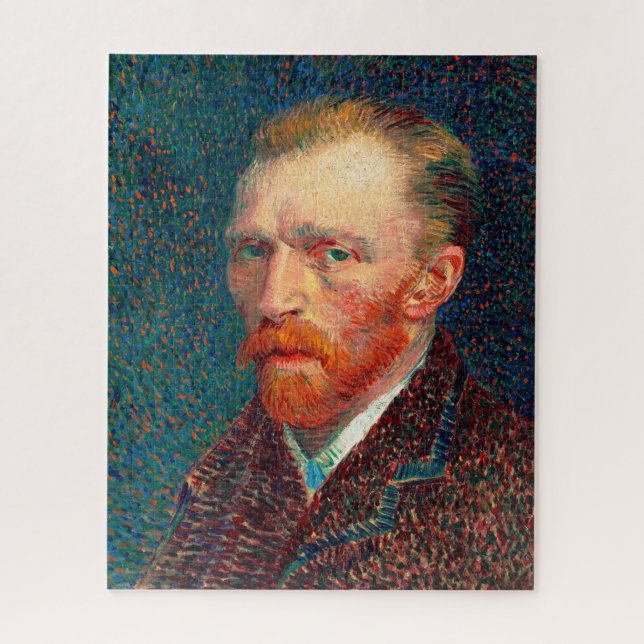 Quebra-cabeça Vincent Van Gogh 1887 - Autorretrato no Azul (Vertical)