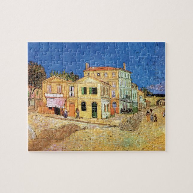 Quebra-cabeça Vincent Van Gogh - A Casa Amarela - Arte Fina (Horizontal)