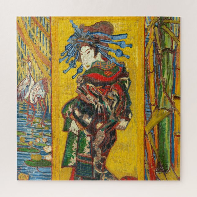 Quebra-cabeça Vincent Van Gogh A cortesã após Eisen (Vertical)