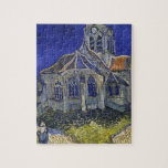Quebra-cabeça Vincent van Gogh - a igreja em Auvers<br><div class="desc">Pintura famosa da igreja bonita por um dos mundos a maioria de artistas famosos</div>
