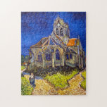 Quebra-cabeça Vincent van Gogh - A Igreja em Auvers<br><div class="desc">Igreja de Auvers / l'Eglise à Auvers-sur-oise de Vincent Van Gogh em 1890</div>