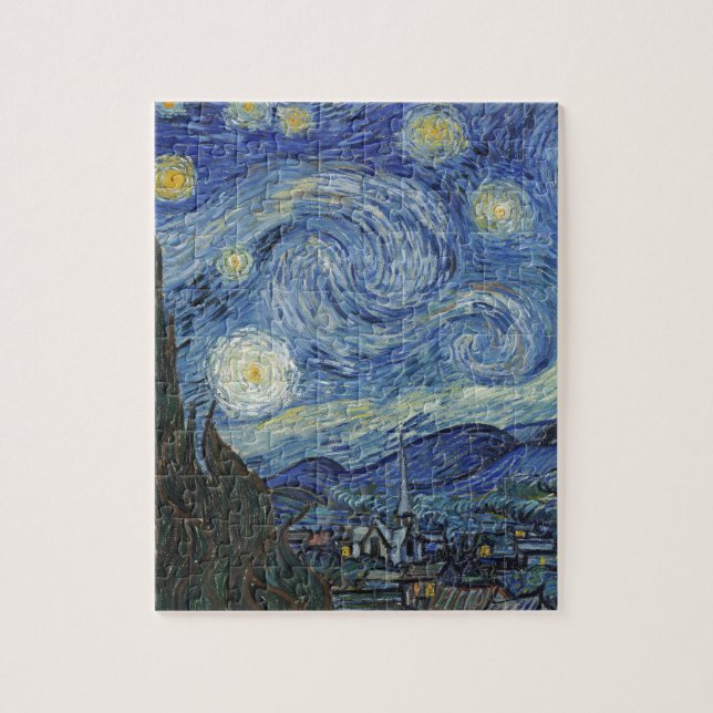Quebra-cabeça Vincent van Gogh| A Noite Estelar, junho de 1889 (Vertical)