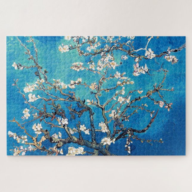 Quebra-cabeça Vincent Van Gogh Almond Blossoms Turquesa Brilhant (Horizontal)