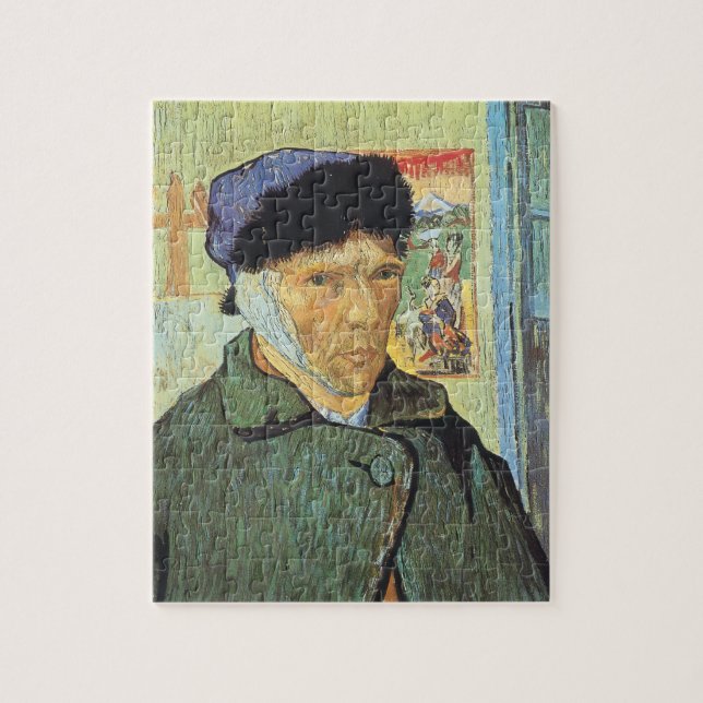 Quebra-cabeça Vincent van Gogh - Autorretrato com a Orelha Corta (Vertical)