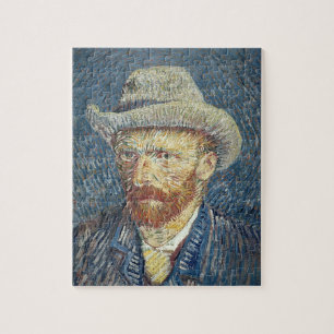 Quebra-cabeça Vincent van Gogh   Autorretrato com Felt Hat