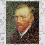 Quebra-cabeça Vincent van Gogh Autorretrato, Vintage Fine Art<br><div class="desc">Autorretrato de Vincent van Gogh. Van Gogh criou muitos autorretratos durante sua vida, foi um prolífico autoretratista, que se pintou trinta e sete vezes entre 1886 e 1889. Em todos esses autorretratos se choca que o olhar do pintor raramente nos é dirigido; mesmo quando é um olhar fixo, ele parece...</div>