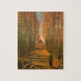 Quebra-cabeça Vincent van Gogh - Avenida de Choupos no Outono