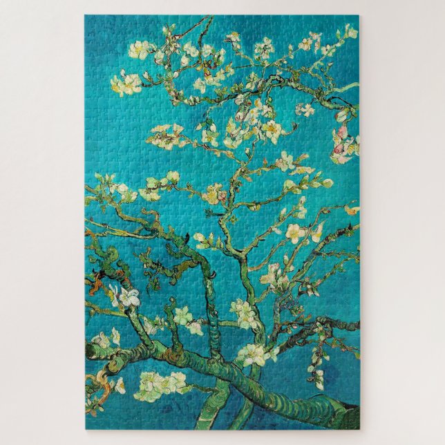 Quebra-cabeça Vincent Van Gogh Blossoming Almond Tree Arte Flora (Vertical)