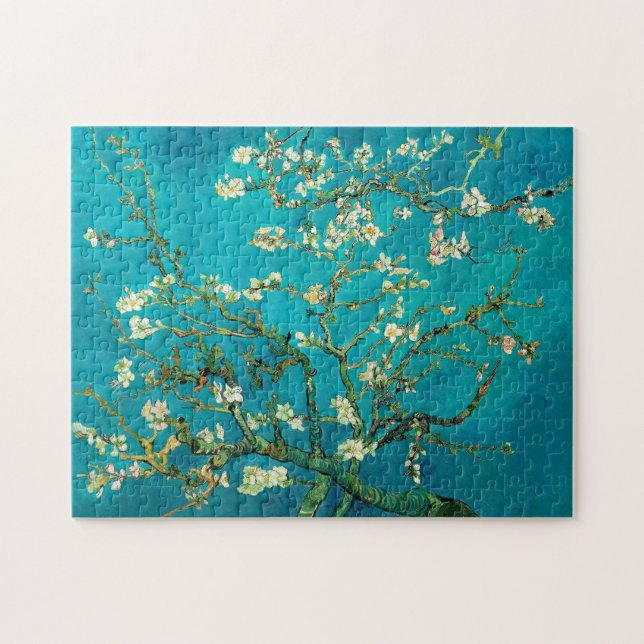 Quebra-cabeça Vincent Van Gogh Blossoming Almond Tree Arte Flora (Horizontal)