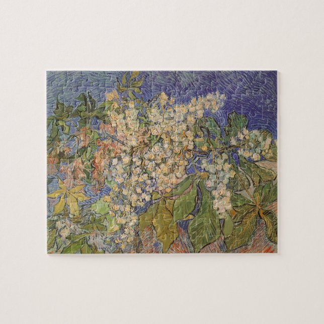 Quebra-cabeça Vincent van Gogh - Blossoming Chestnut Branches (Horizontal)