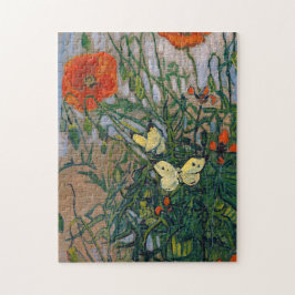 Quebra-cabeça Vincent van Gogh - Borboletas e papagaios