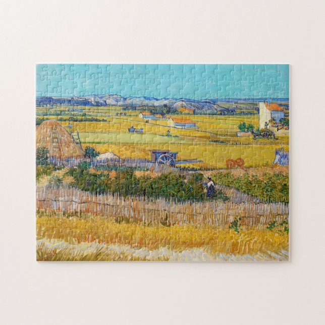 Quebra-cabeça Vincent van Gogh - Colheita em La Crau (Horizontal)