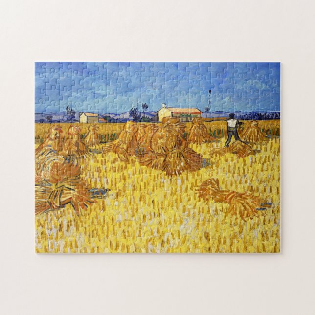 Quebra-cabeça Vincent van Gogh - Colheita na Provença (Horizontal)