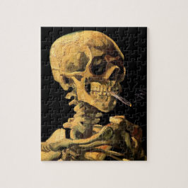 Quebra-cabeça Vincent Van Gogh - Crânio Com Cigarro Queimado