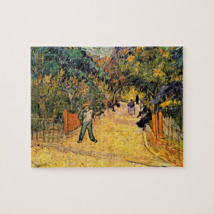 Quebra-cabeça Vincent van Gogh - Entrada do Parque Público, Arle