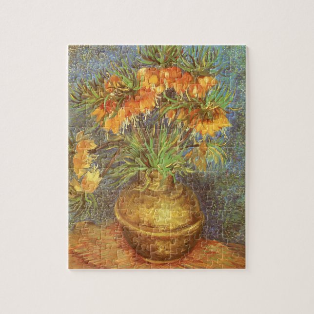 Quebra-cabeça Vincent van Gogh - Fritilárias em um Vaso de Cobre (Vertical)