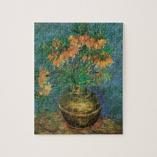 Quebra-cabeça Vincent van Gogh - Fritillárias em um Vaso de Cobr (Vertical)