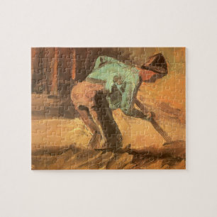 Quebra-cabeça Vincent van Gogh - Homem Curvado com Pau ou Pá