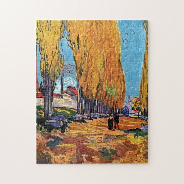 Quebra-cabeça Vincent Van Gogh - Les Alyscamps Paisagem de Outon (Vertical)
