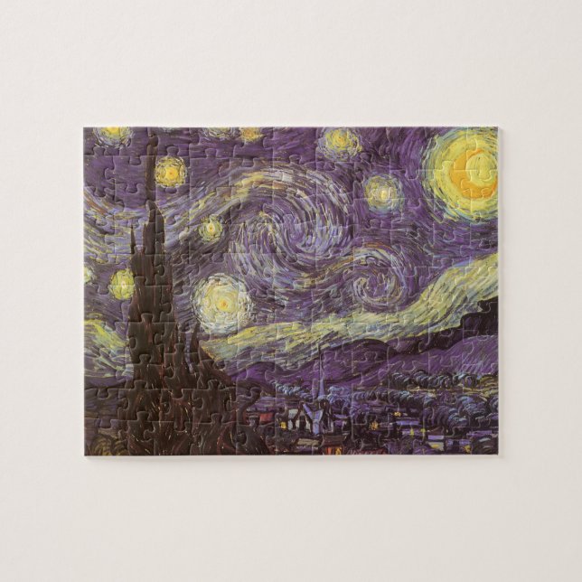 Quebra-cabeça Vincent van Gogh - Noite Estrelada (Horizontal)