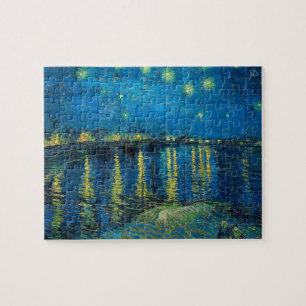 Quebra-cabeça Vincent Van Gogh Noite Estrelada Sobre o Ródano
