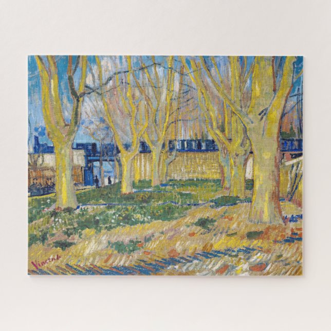 Quebra-cabeça Vincent van Gogh - O Trem Azul (Horizontal)