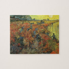 Quebra-cabeça Vincent van Gogh - O Vineyard Vermelho