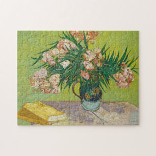 Quebra-cabeça Vincent Van Gogh Oleanders Vintage Pintura Floral