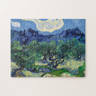 Quebra-cabeça Vincent van Gogh - Oliveiras com os Alpilles
