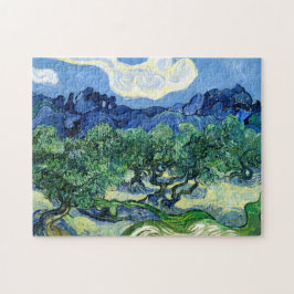 Quebra-cabeça Vincent Van Gogh, Oliveiras com os Alpilles