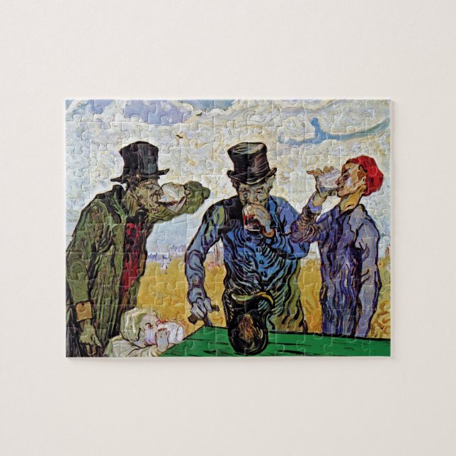 Quebra-cabeça Vincent Van Gogh - Os Bebedores - Arte Fina (Horizontal)