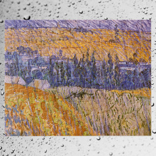 Quebra-cabeça Vincent van Gogh - Paisagem em Auvers sob a Chuva