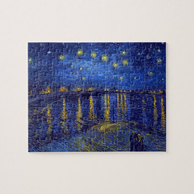 Quebra-cabeça Vincent Van Gogh, pintura A Noite Estrelada (Horizontal)