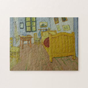 Quebra-cabeça Vincent Van Gogh, quarto de cama em Arles, 1rua ve