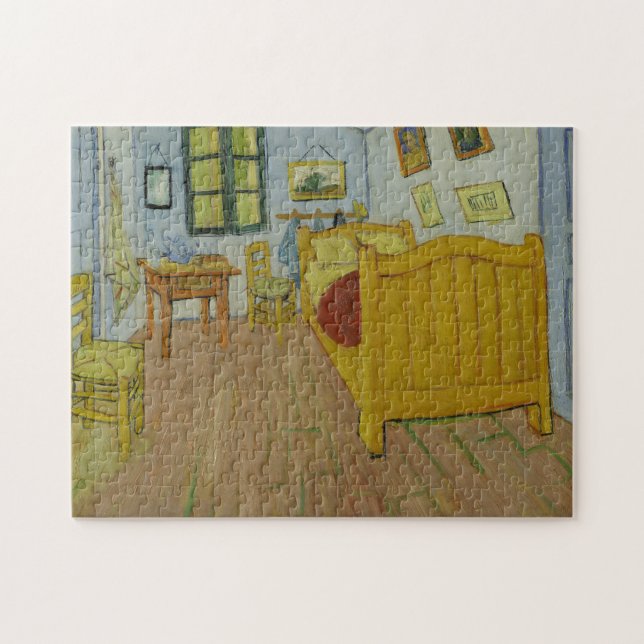 Quebra-cabeça Vincent Van Gogh, quarto de cama em Arles, 1rua ve (Horizontal)