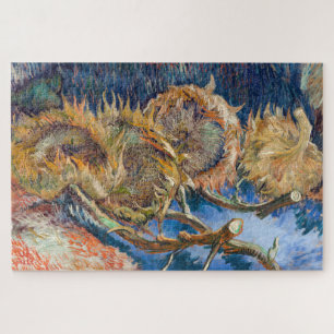 Quebra-cabeça Vincent van Gogh - Quatro Girassóis Cortados