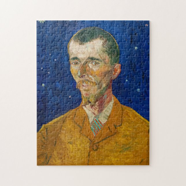 Quebra-cabeça Vincent Van Gogh - Retrato de Eugene Boch, Arles (Vertical)