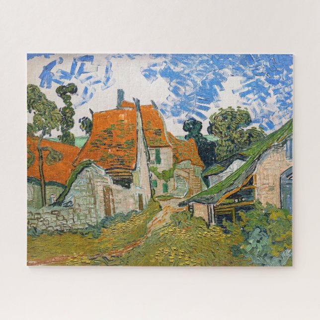 Quebra-cabeça Vincent van Gogh - Rua Auvers-sur-Oise (Horizontal)