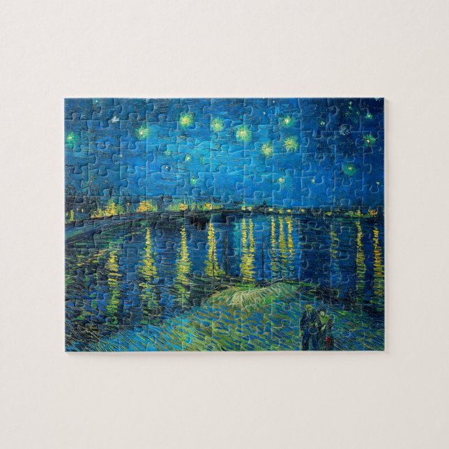 Quebra-cabeça Vincent Van Gogh Starry Night Sobre O Ródano (Horizontal)