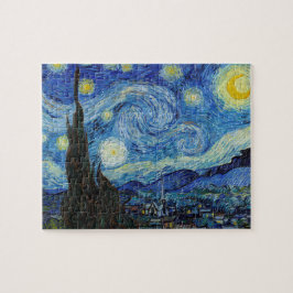 Quebra-cabeça Vincent Van Gogh Starry Night Vintage Fine Art