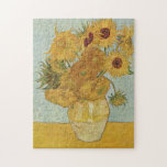 Quebra-cabeça Vincent van Gogh Still Life Vase (Vaso salva-vidas<br><div class="desc">Vincent van Gogh Still Life Vase (Vaso salva-vidas com girassóis) quebra-cabeça</div>