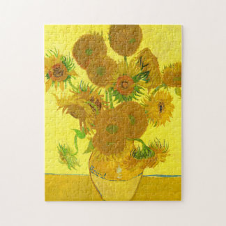 Quebra-cabeça Vincent Van Gogh Sunflower bela arte para crianças