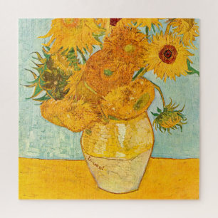 Quebra-cabeça Vincent Van Gogh Traz Girassóis em Arte Vase