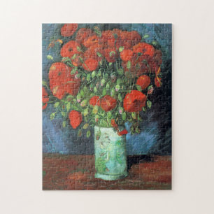Quebra-cabeça Vincent Van Gogh - Vase com Papa Vermelho