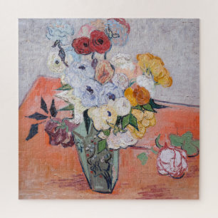 Quebra-cabeça Vincent van Gogh - Vase com Rosas e Anêmonas