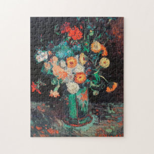 Quebra-cabeça Vincent Van Gogh - Vase com Zinnias